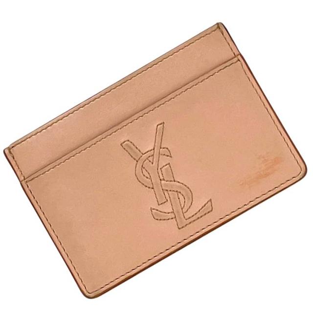 イヴ サンローラン カードケース ピンクベージュ GRZ568986 Y 0219 美品 カードホルダー レザー 中古 YVES SAINT LAURENT シンプル 人気 7,884円