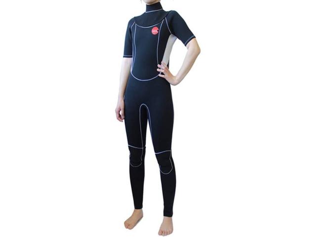 【送料無料】展示品 HELMET DIVE ヘルメットセンスイ レディース ノンファスナー HL-714 ブラック×ホワイト XLB ウエットスーツIア4