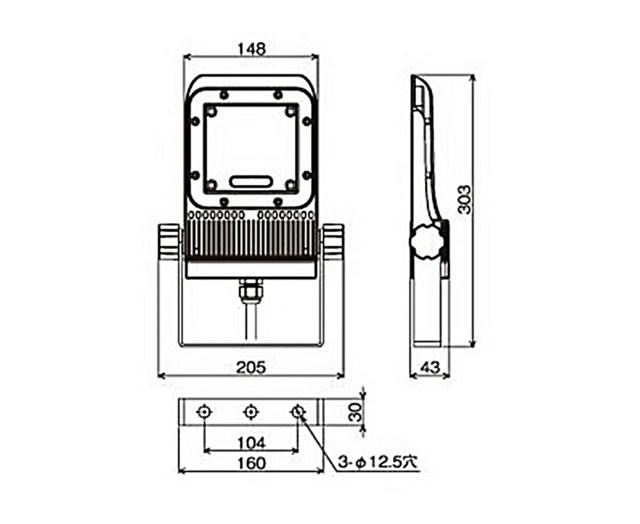送料無料 アイリスオーヤマ 角型投光器 FLS-15W-WN-K5-R7-W 昼 送料無料 アイリスオーヤマ 角型投光器 FLS-15W-WN-K5-R7-W 昼
