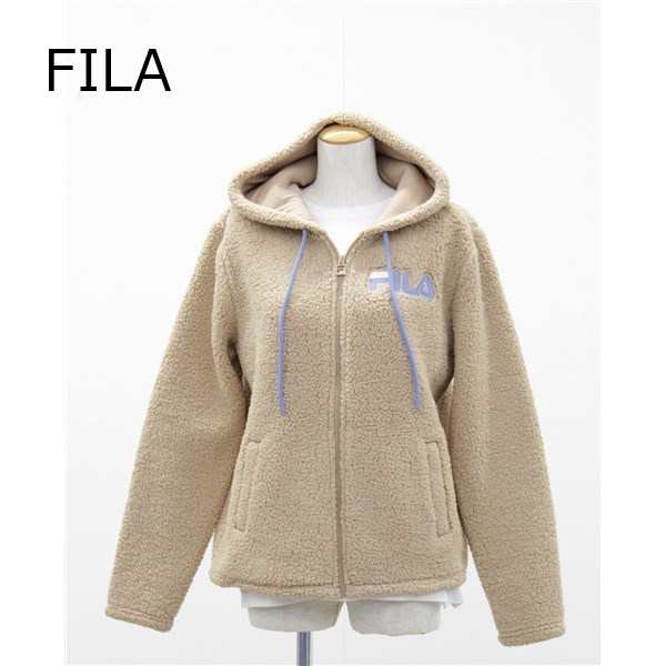 送料無料 アウトレット FILA レディース アウター フード付きパーカー ボアフリースジャケット 冬 #30937 WP186｜au PAY  マーケット