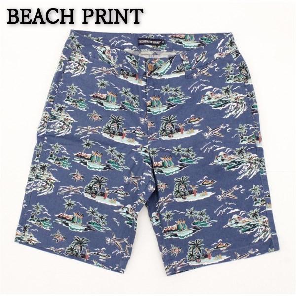 送料無料 アウトレット THE NEW IVY BRAND メンズ ボトムス アロハ柄