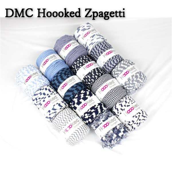 送料無料 アウトレット DMC Hoooked Zpagetti フックドゥ ズパゲッティ 小物 超極太 800JP STR ストライププリント大 約120m 10個セット