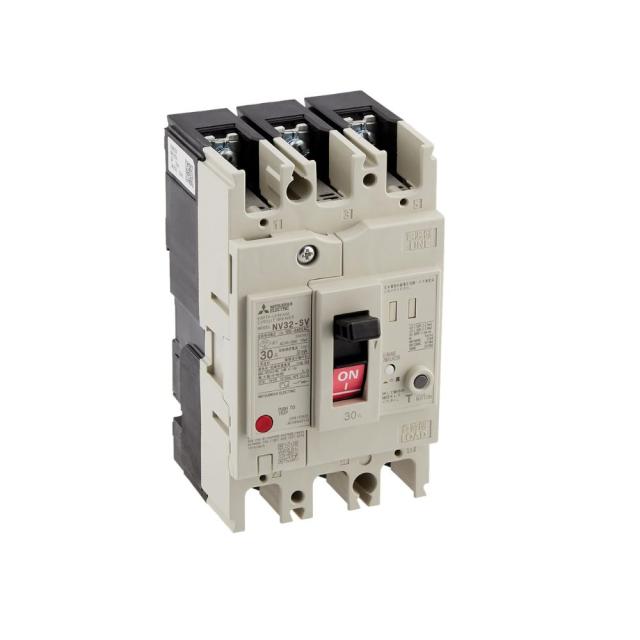 【送料無料】三菱電機 漏電遮断器 WS-Vシリーズ 高調波・サージ対応 NV32-SV 3P 30A 100-440V 30MA　※北海道、沖縄、離島発送不可　 J3B