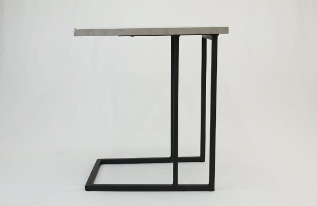 【送料無料】倉庫保管品 桜屋工業 チェリー リビングテーブル LT-48 セメント柄 幅35cm×奥行40cm×高さ39cm 家具 インテリア 沖縄・離島 配送不可 KG_1