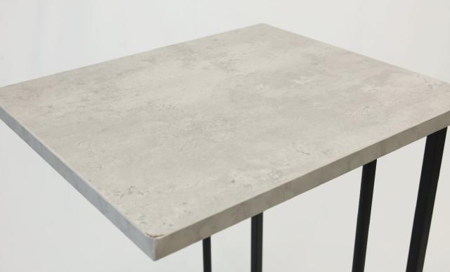 【送料無料】倉庫保管品 桜屋工業 チェリー リビングテーブル LT-48 セメント柄 幅35cm×奥行40cm×高さ39cm 家具 インテリア 沖縄・離島 配送不可 KG_3