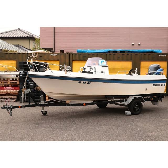 【送料無料】実働品 船体 バンビ SB-17M 船外機 ヤマハ 70馬力 シーマリントレーラー 検有 直接引き取り限定 名古屋市守山区 配送不可 併