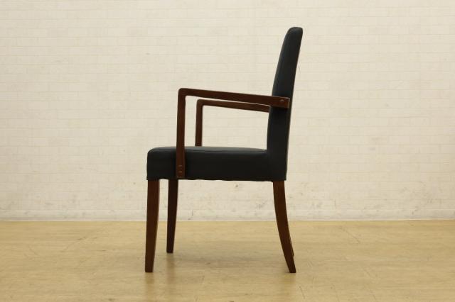 送料無料】倉庫保管品 桜屋工業 レスタックアーム 業務用チェア ダーク