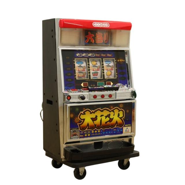 【送料無料】アルゼ 大花火 関西爆裂バージョン スロット コイン不要機 裏ロム 鍵有り 100G以内連チャンバージョン 100V 北海道・沖縄・離島 配送不可 併 KG