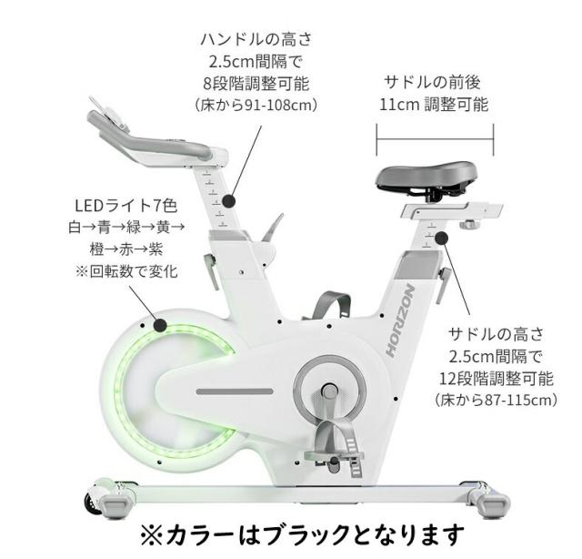 【送料無料】【リファービッシュ品/組立済】 ジョンソン ホライズン フィットネスバイク BikeFul 3.0SC バイクフル ブラック 家庭用 ※北海道 沖縄 離島発送不可