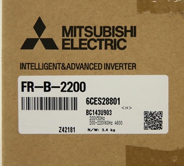 【送料無料】三菱電機 耐圧防爆形 モータ駆動用 インバータ FREQROL-Bシリーズ FR-B-2200 三相 200V A800仕様 アウトレット品 ※沖縄、離島発送不可 Eウ3-5_2