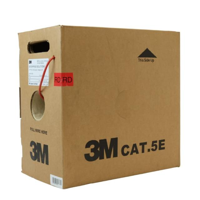 【送料無料】未使用品 ENTERPRISE SOLUTIONS LANケーブル 3MCat5E 305m 赤 沖縄・離島 配送不可 併 KG