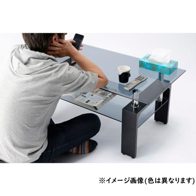 【送料無料】正規代理店 Vデザイン リビングテーブル VGT-100 ブラウン ガラステーブル ローテーブル 幅96cm 高さ42cm 組立式 メーカー直送 ※北海道、沖縄、離島発送不可_1