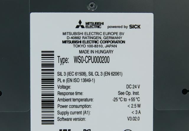 【送料無料】【中古】MITSUBISHI 三菱電機 安全CPUユニット WS0-CPU000200 MELSEC-WS 産業用 CPUユニット ※沖縄、離島発送不可 Eウ3-3_2