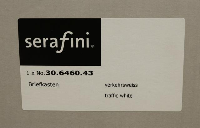【送料無料】serafini ゼラフィーニ メールボックス ホワイト 30.6460.43 壁掛け ポスト 郵便受け モダン アウトレット品 ※沖縄、離島発送不可 PL_5