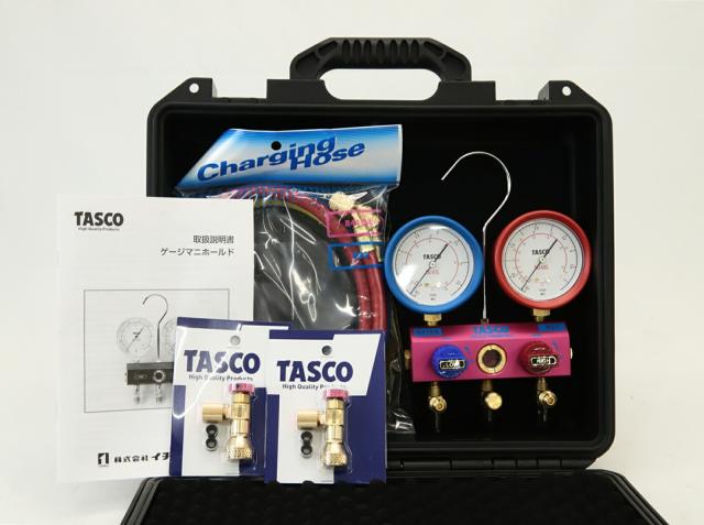 送料無料】イチネンTASCO R410A/R32 マニホールドセット TA122FB 