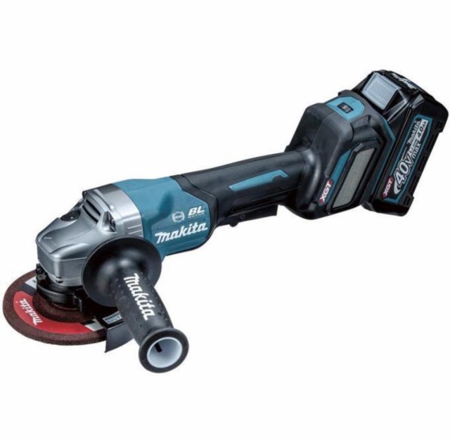 マキタ[makita] 40V-4.0Ah 125mm 充電式ディスクグラインダ GA020GRMX（パドルスイッチ・無線連動+ダイヤル変速)