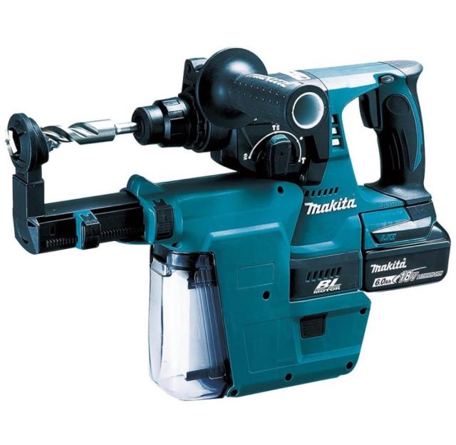 マキタ 充電式ハンマドリル18V 24mm/ハツリ可 SDS+ 集じんシステム・バッテリ充電器付 HR244DRGXVの通販は 47,460円