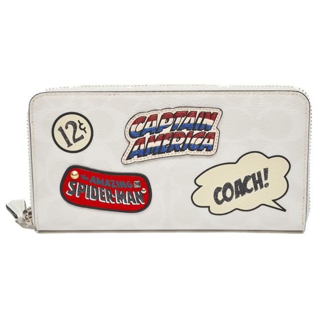 コーチ Coach 財布 長財布 メンズ 3475 Svcah マーベル コラボ Pvc シグネチャー パッチ アコーディオン ジップアラウンド チョークマルの通販はau Pay マーケット ｕｒｕｚｚ