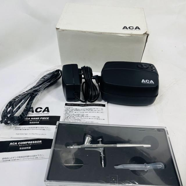 【未使用】ACA エアブラシメイクアップセット ハンドピースケース入り　コンプレッサー3モード　AVIL