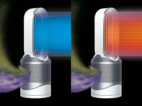 【動作確認済】【中古】取説欠品 ダイソン Pure Hot + Cool Link 空気清浄機能付ファンヒーター アイアン/シルバー HP03 IS_3