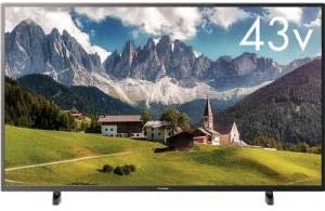 【動作確認済】【中古】フナイ 43V型 液晶 テレビ 4K チューナー内蔵 ダブルチューナー 外付けHDD裏番組録画対応 FL-43U3130