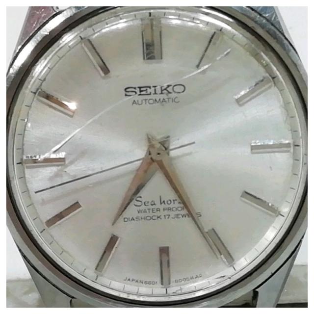 【中古】セイコー シーホース 6601-8000 タツノオトシゴ刻印 メンズ 自動巻き_6