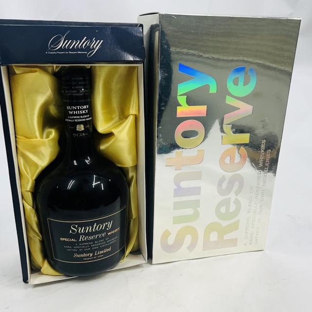 【未成年の飲酒は法律で禁じられています】サントリースペシャルリザーブ黒ラベルミラーシルバー箱入り750ml43度