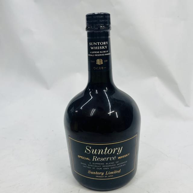 【未成年の飲酒は法律で禁じられています】サントリースペシャルリザーブ黒ラベルミラーシルバー箱入り750ml43度_1