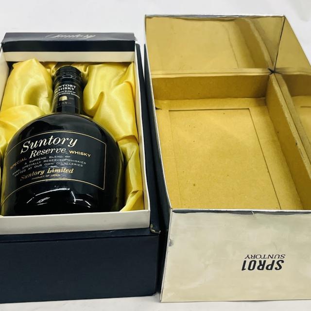 【未成年の飲酒は法律で禁じられています】サントリースペシャルリザーブ黒ラベルミラーシルバー箱入り750ml43度_6