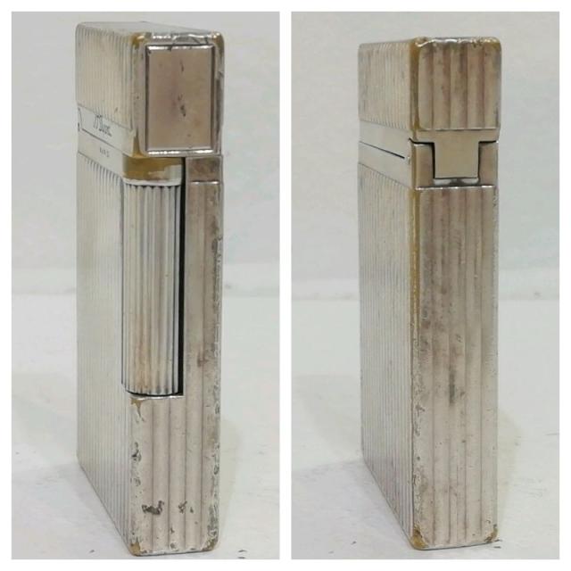 【中古】デュポン ガスライター シルバー イエローガス_1