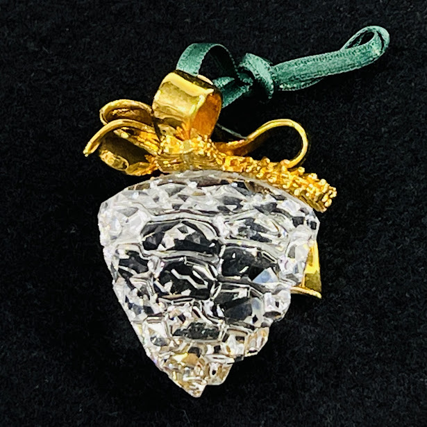 【中古】スワロフスキー　松ぼっくりオーナメント ゴールド209452　クリスタル　ゴールド　クリスマス飾り【送料無料】