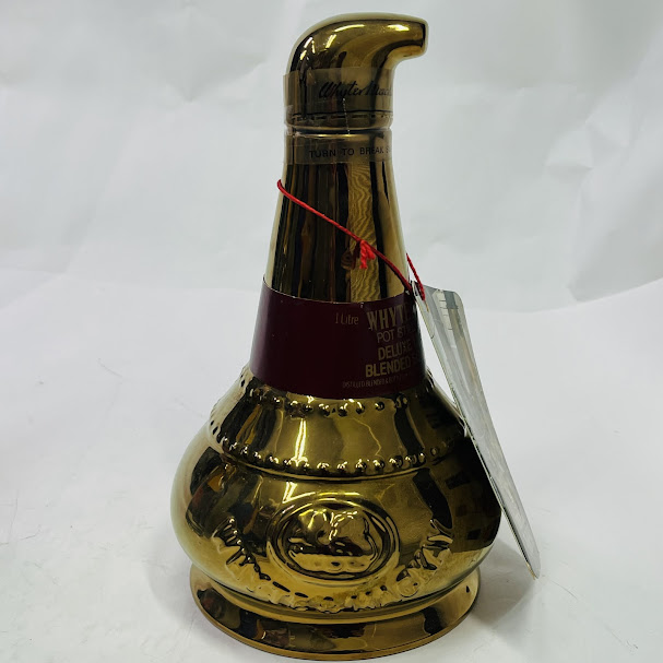 【未成年の飲酒は法律で禁じられています】ホワイト＆マッカイ 12年 ポットスチル型陶器ボトル1000ml43度 14,850円