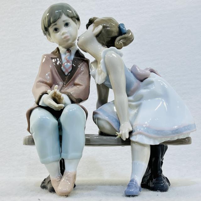 【中古】リヤドロ LLADRO No.7635 おさななじみ もう10才 成長中 Ten and Growing スペイン製 陶器 置物 フィギュリン【送料無料】_2