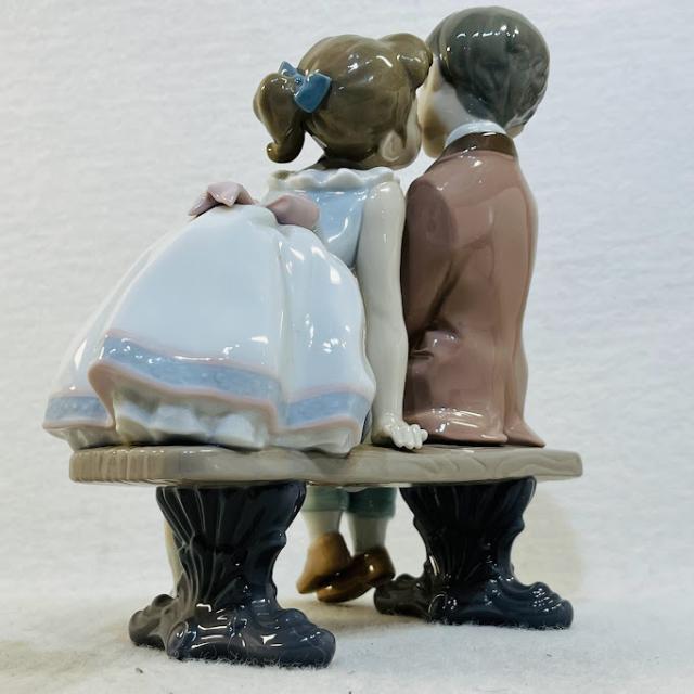 【中古】リヤドロ LLADRO No.7635 おさななじみ もう10才 成長中 Ten and Growing スペイン製 陶器 置物 フィギュリン【送料無料】_5