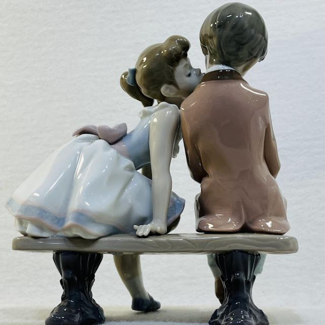 【中古】リヤドロ LLADRO No.7635 おさななじみ もう10才 成長中 Ten and Growing スペイン製 陶器 置物 フィギュリン【送料無料】_6