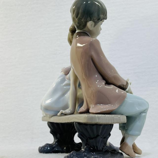 【中古】リヤドロ LLADRO No.7635 おさななじみ もう10才 成長中 Ten and Growing スペイン製 陶器 置物 フィギュリン【送料無料】_7