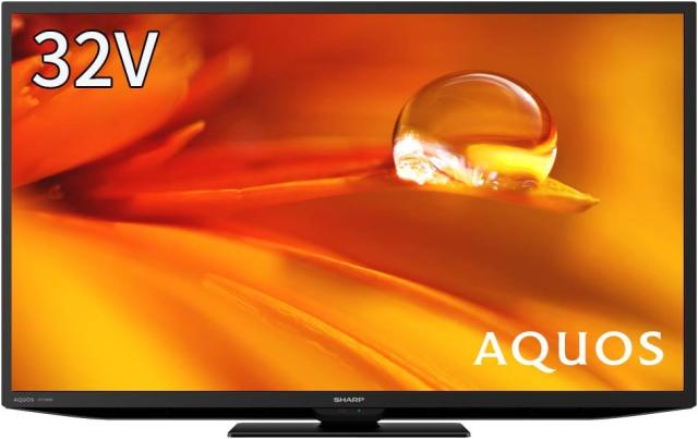 【動作確認済】【中古】本体・リモコンのみ シャープ 32V型 液晶テレビ 2T-C32DE-B ブラック 2023年製