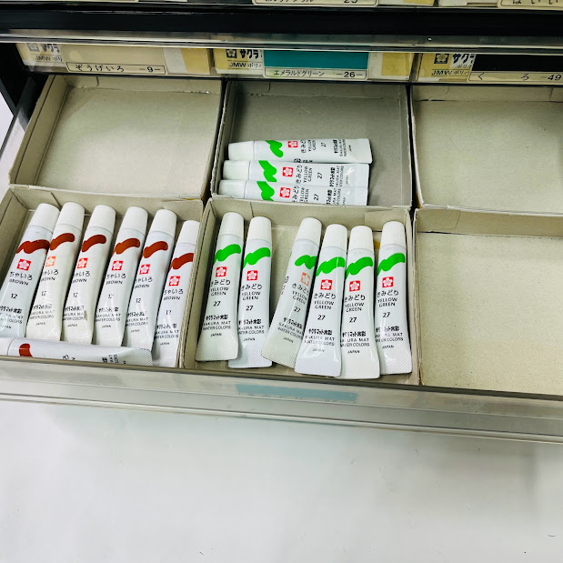 【中古】サクラマット水彩絵の具5ml24色129個セット置きし※文具屋引き上げ品_2