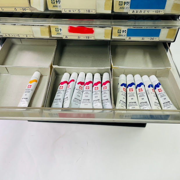 【中古】サクラマット水彩絵の具5ml24色129個セット置きし※文具屋引き上げ品_6