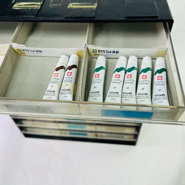 【中古】サクラマット水彩絵の具5ml24色129個セット置きし※文具屋引き上げ品_9