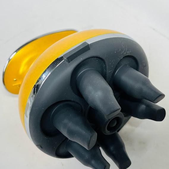 【動作確認済】【中古】HIGUCHII式 頭筋ストレッチリフト 電動頭皮ブラシIB44Nゴールド_4