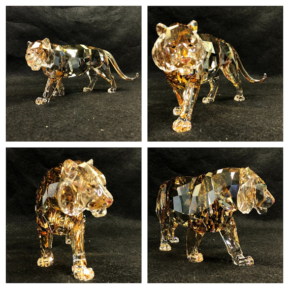 【中古】スワロフスキー 絶滅危惧種 野生動物トラ フィギュア1003418　SCS会員限定フィギリン【送料無料】_1
