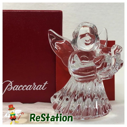 【中古】バカラ Baccarat 天使の休日2104555 クリスタルハープ【送料無料】