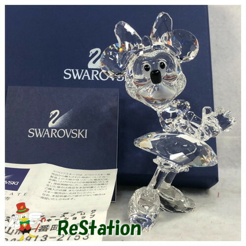 【中古】スワロフスキーミニーマウス687436ディズニー置き物フィギリンクリスタル【送料無料】