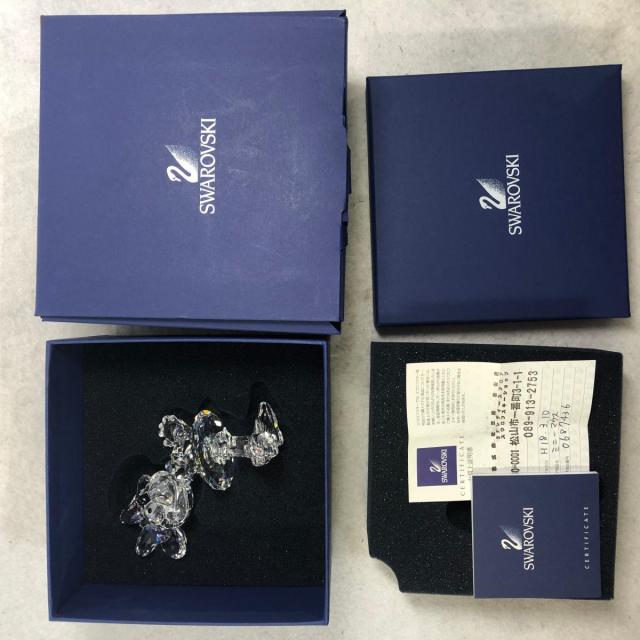 【中古】スワロフスキーミニーマウス687436ディズニー置き物フィギリンクリスタル【送料無料】_3