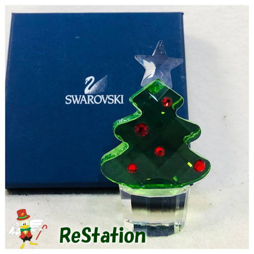 【中古】スワロフスキー クリスタル 置物 クリスマスツリー ミディアム フェリックス ザ・ツリー #5103225【送料無料】