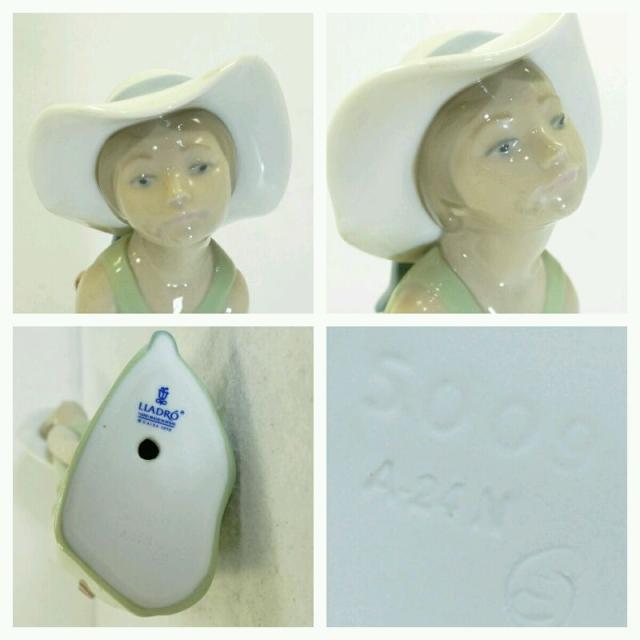 中古】リヤドロ(LLADRO) 5009 鏡の前で(若草色の少女)【送料無料