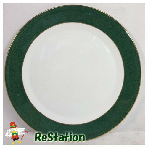 【中古】ウェッジウッド　クラウンエメラルド　直径31センチ　プレート　Wedgewood　Crown　Emerald 保管キズ【送料無料】