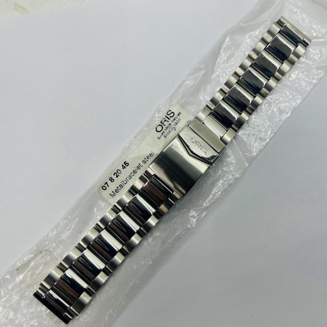 【中古】オリス純正ブレス 07 8 20 45　ラグ幅20ミリ全長180ミリ