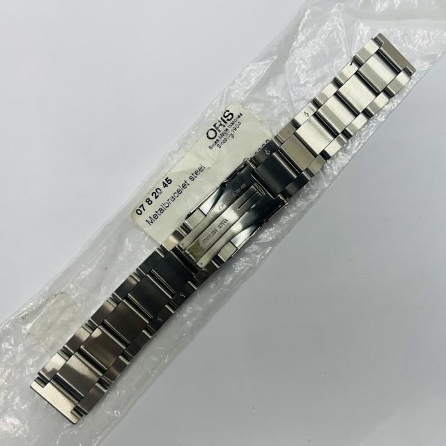 【中古】オリス純正ブレス 07 8 20 45　ラグ幅20ミリ全長180ミリ_1